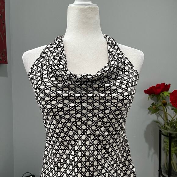 NEW Ann Taylor Silk Tailored Cowl Halter Fitted Multi-Way Blouse + Scarf 2P NWT - Picture 4 of 16